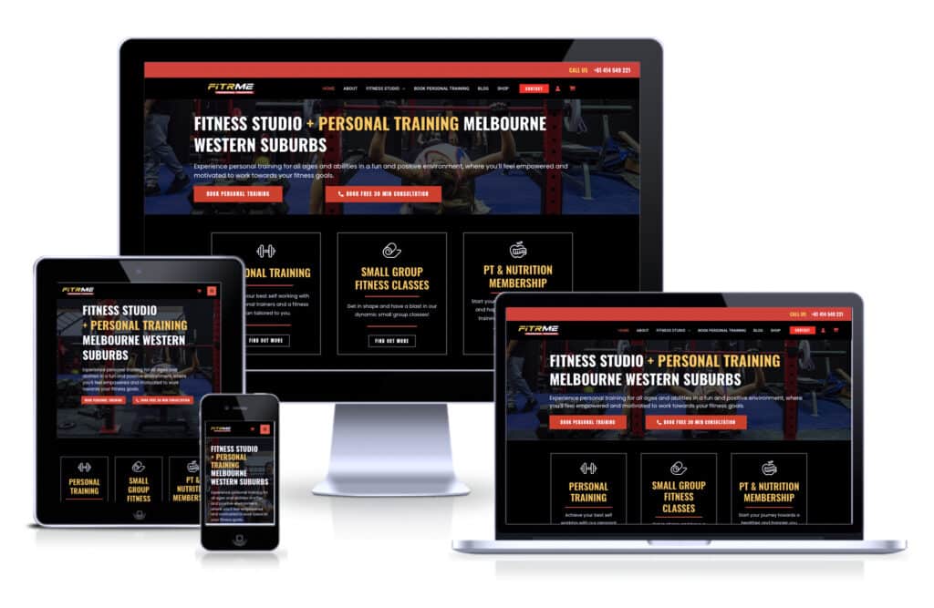 Fitrme personal training website
